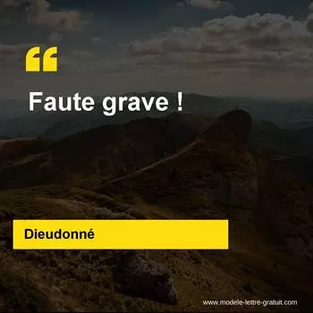 Citation Dieudonné