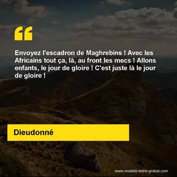 Citation Dieudonné