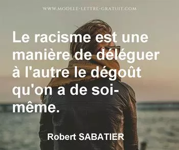 Citation de Robert SABATIER