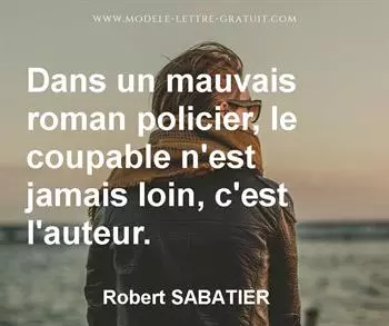 Citation de Robert SABATIER