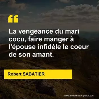 Citation Robert SABATIER