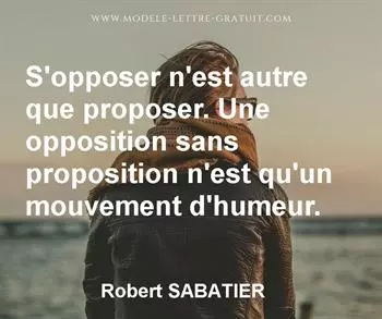 Citation de Robert SABATIER