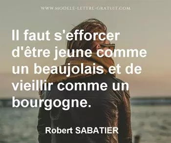 Citation de Robert SABATIER
