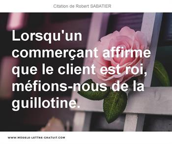 Citations Robert SABATIER