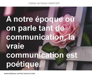 Citations Robert SABATIER