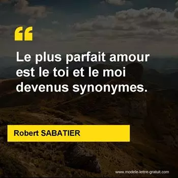 Citation Robert SABATIER