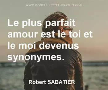 Citation de Robert SABATIER