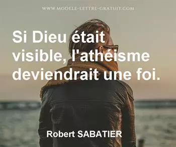 Citation de Robert SABATIER