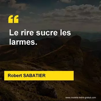 Citation Robert SABATIER