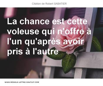 Citations Robert SABATIER