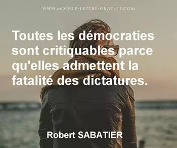 Citation de Robert SABATIER