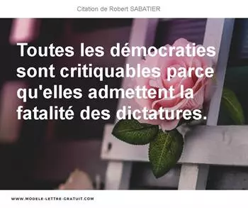 Citations Robert SABATIER