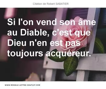 Citations Robert SABATIER