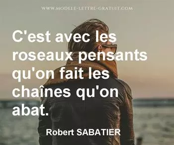 Citation de Robert SABATIER