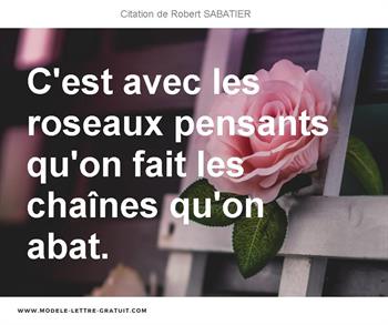 Citations Robert SABATIER