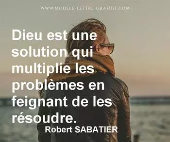 Citation de Robert SABATIER