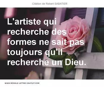 Citations Robert SABATIER