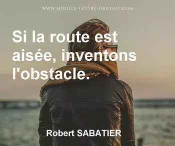 Citation de Robert SABATIER