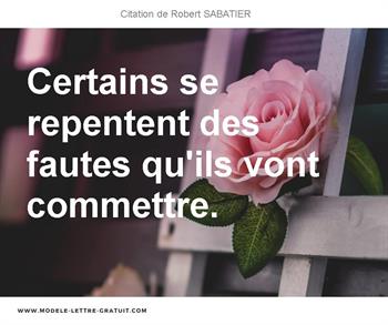 Citations Robert SABATIER