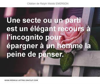 Citations Ralph Waldo EMERSON