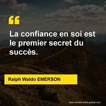 Citation Ralph Waldo EMERSON