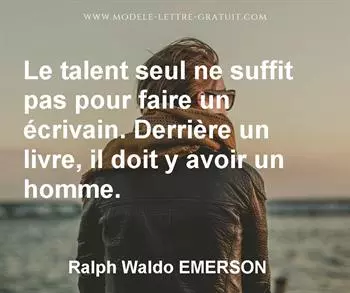 Citation de Ralph Waldo EMERSON