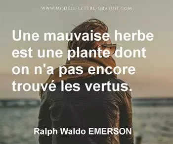 Citation de Ralph Waldo EMERSON