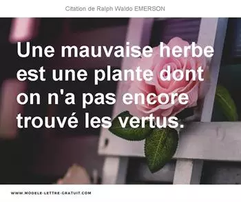 Citations Ralph Waldo EMERSON