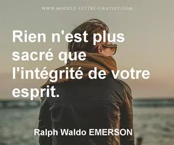 Citation de Ralph Waldo EMERSON