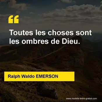 Citation Ralph Waldo EMERSON