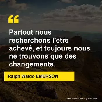 Citation Ralph Waldo EMERSON