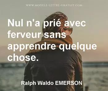 Citation de Ralph Waldo EMERSON
