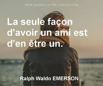 Citation de Ralph Waldo EMERSON