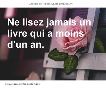 Citations Ralph Waldo EMERSON