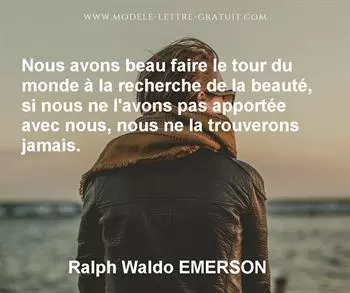 Citation de Ralph Waldo EMERSON