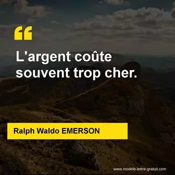 Citation Ralph Waldo EMERSON