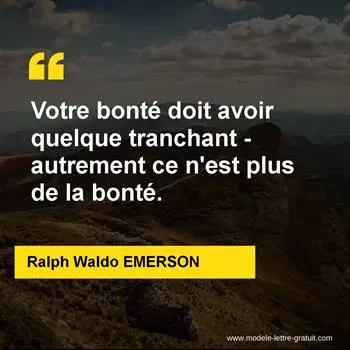 Citation Ralph Waldo EMERSON