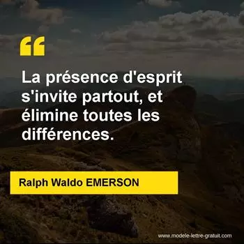 Citation Ralph Waldo EMERSON