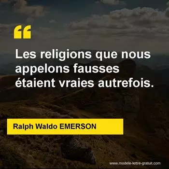 Citation Ralph Waldo EMERSON
