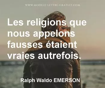 Citation de Ralph Waldo EMERSON