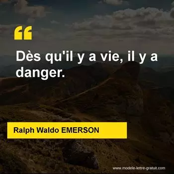Citation Ralph Waldo EMERSON