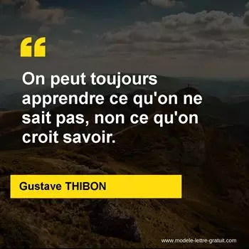 Citation Gustave THIBON