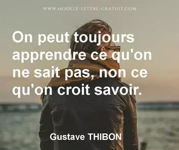 Citation de Gustave THIBON