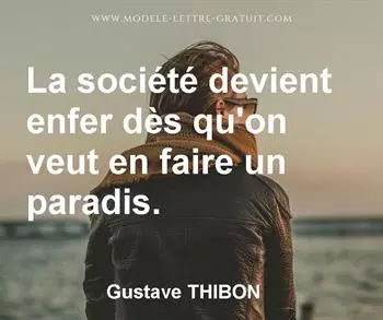 Citation de Gustave THIBON