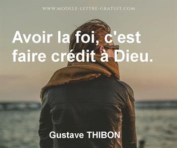 Citation de Gustave THIBON