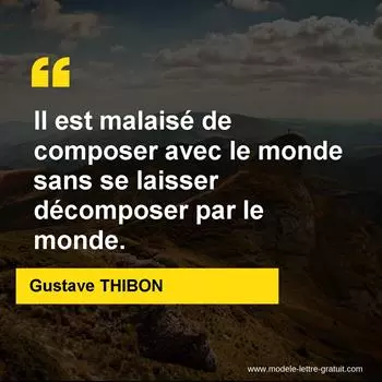 Citation Gustave THIBON