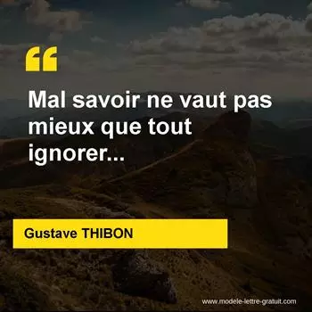 Citation Gustave THIBON