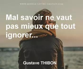 Citation de Gustave THIBON