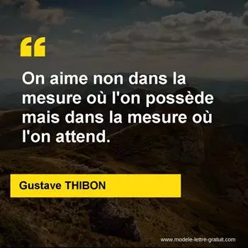 Citation Gustave THIBON