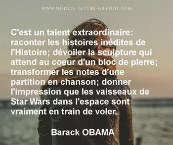 Citation de Barack OBAMA